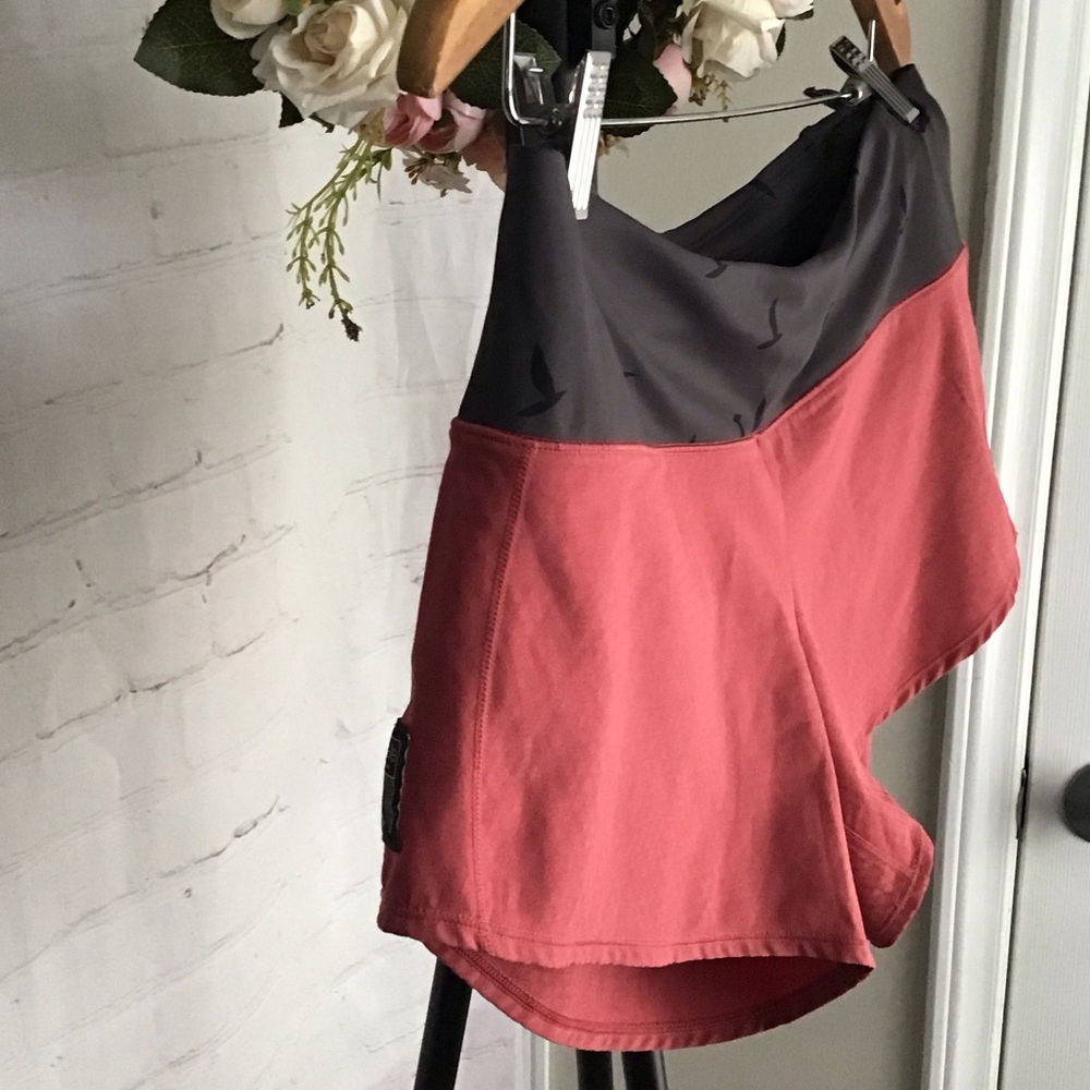 OISELLE Women's Athletic Coral and Gray Shorts - Picture 2 of 8